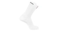 salomon s lab glide crew socks blanco rojo