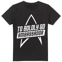 star trek camiseta manga larga to boldly go para hombre