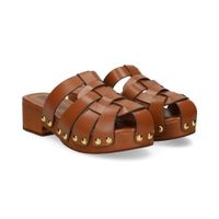 bibi lou zuecos mujer - marron talla 39
