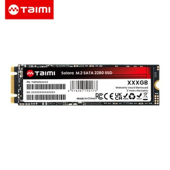 Unidad de Estado Sólido Interna Taimi M.2 SATA Ⅲ SSD 2280 NGFF de 128GB, 256GB, 512GB, 1TB, 2TB para PC, Computadora de Escritorio, Portátil y Mini PC
