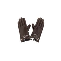 guantes con tachuelas dark brown