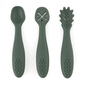 Set de 3 Cucharas Petite&Mars pcs Take&Match Misty Green 6m+