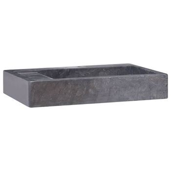 Lavabo De Baño Moderno | Lavabo Mármol Negro 58x39x10 Cm