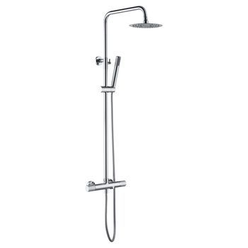Set Grifo Para Banera Cromado En Acero Y Latón Con Ducha Extensible Y Anticalcárea