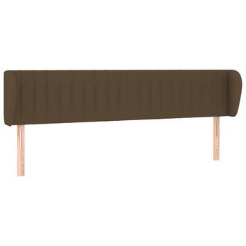 Cabecero Cama | Panel De Cabecera De Tela Gris Oscuro 163x23x78/88 Cm