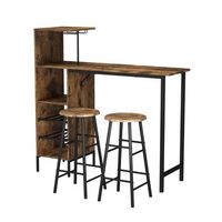 juego de mesa de bar fyrk 1215 x 40 cm con 2 taburetes vicco