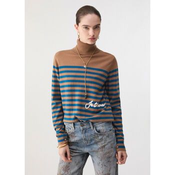 Liu Jo Jersey Jersey de cuello alto de rayas con bordado para mujer
