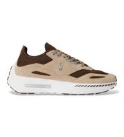 polo ralph lauren para hombre 809p15682001 deportiva boerum con paneles de ante beige 46 piel plano cordones casual