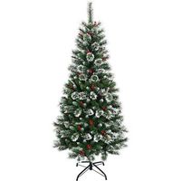 arbol de navidad verde 180cm costway arbol de navidad con adornos365 ramas altura 180cm