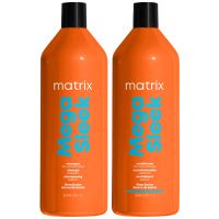 matrix total results mega sleek shea butter smoothing shampoo and conditioner 1000ml duo for frizzy hair