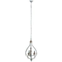 lampara de techo de madera y metal gris 445x395x75h cm