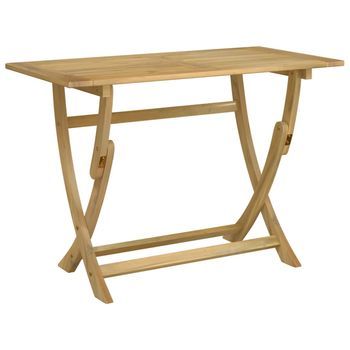 Mesa De Jardín，mesa Para Exteriores，mesa De Patio Plegable Madera Maciza De Acacia 110x55x75 Cm