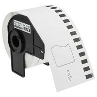 compatible brother dk-22205 continuous paper tape 62mm x 3048m black on white