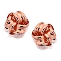 9ct Rose Gold Knot Stud Earrings - 8mm - EXCLUSIVE - G0889