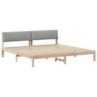 cama matrimonial  cama para adulto  estructura de cama marron y gris claro 200 x 200 cm