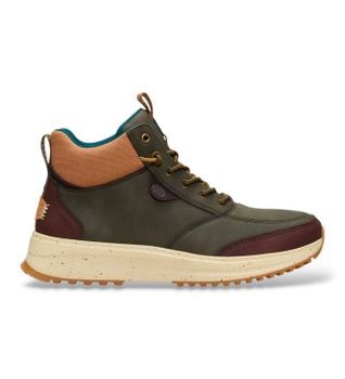 HeyDude para hombre. HD42059 Botines Tahoe Classic verde oliva (43), Plano, Cordones, Casual