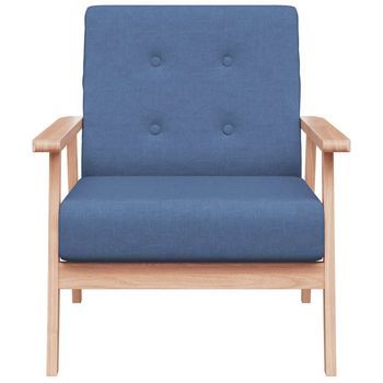 Sillón De Salón | Silla | Sillón De Tela Azul