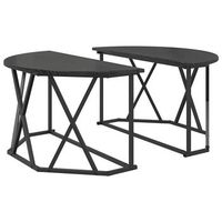 mesa de centro 80x80x42 cm acero - negro