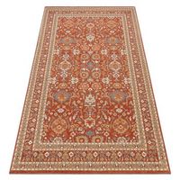 alfombra de lana soho 47726la300 osta adorno marco natural terracot 80x160 cm