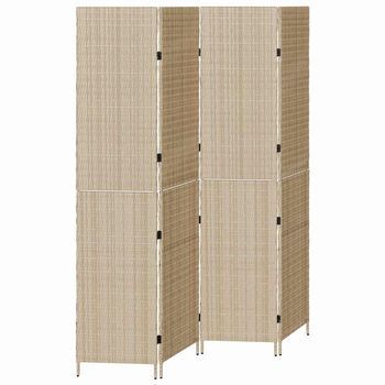 Separador De Habitaciones Beige 195 X 180 Cm Ratán Sintético Vidaxl