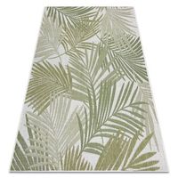 alfombra sisal sion hojas de palma tropical 2837 tejido plano ecru   120x170 cm