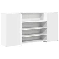 mostrador de recepcion blanco 200x50x1035 cm madera de ingenieria vidaxl