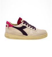 diadora para mujer 201180905 zapatillas de piel mi basket low arctic beige 36 plano cordones casual