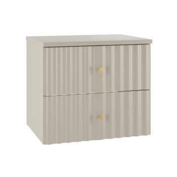 Mueble bajo lavabo 60cm encimera paneles laminados y de mdf cachemira
