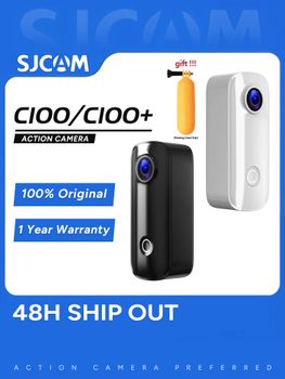 SJCAM C100 Plus Mini cámara de acción 4K de bolsillo WiFi EIS cámara DV deportiva portátil pesca Vlog motocicletas con carcasa impermeable de 30M