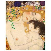 legendarte - cuadro lienzo impresion digital - las tres edades detalle - gustav klimt - decoracion pared cm 80x100