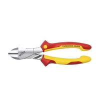 wiha alicates de corte diagonal de fuerza professional electric con dynamicjoint con resorte de apertura conectable y desconectable 41279