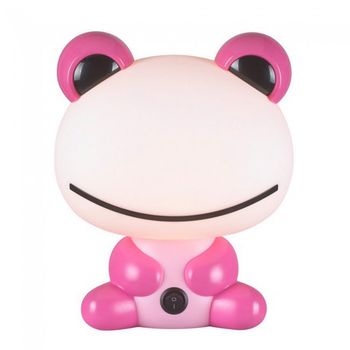 Lámpara infantil de sobremesa rana rosa