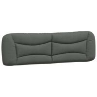 cabecero de cama  panel de cabecera  decoracion de pared acolchado tela gris oscuro 180 cm