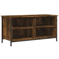 mueble tv  mueble de salon  armario tv madera contrachapada roble ahumado 100x40x50 cm