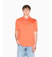 ax armani exchange para hombre xm002209af10364u3040 polo casual naranja oxido xs algodon clasico manga corta