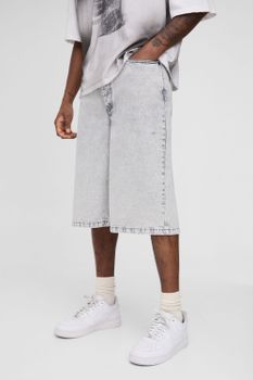 Pantalón Tall Holgado Con Lavado A La Piedra, Gris