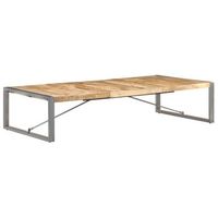 mesa de centro de madera de mango rugosa 180x90x40 cm vidaxl