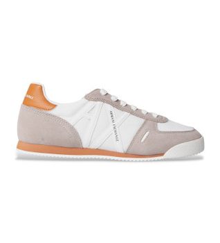 A|X Armani Exchange para hombre. XM002616AF22755M1316 Zapatillas Low blanco, beige (44), Plano, Cordones, Casual