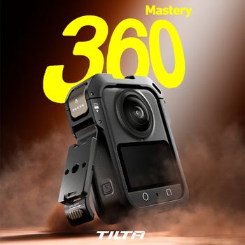 TILTA para DJI Osmo 360 cámara jaula Kit de montaje Horizontal marco de Metal con Protector de lente de silicona accesorios TA-T89-A-B