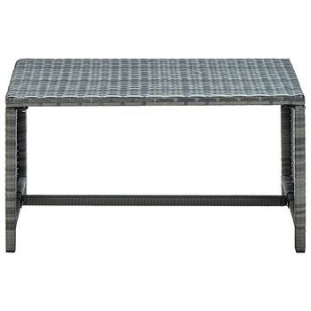 Mesa De Centro 70x40x38 Cm Ratán - Antracita