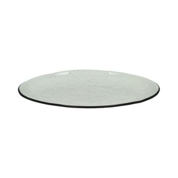 Plato de postre porcelana blanca