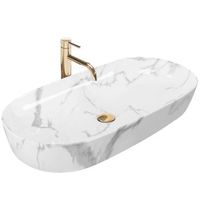 lavabo sobre encimera rea cleo 81 shiny marmo