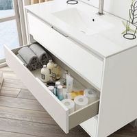 mueble bano sandra - blanco - 3 cajones - 80 cm