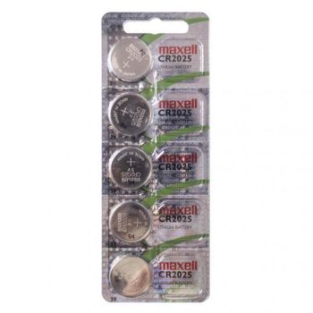 Maxell CR 2025 Pack 5 Pilas de Botón Litio