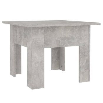 Mesa De Café | Mesa De Centro Madera Contrachapada Gris Hormigón 55x55x42 Cm