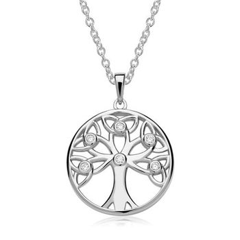 Colgante cadena árbol de la vida plata 925