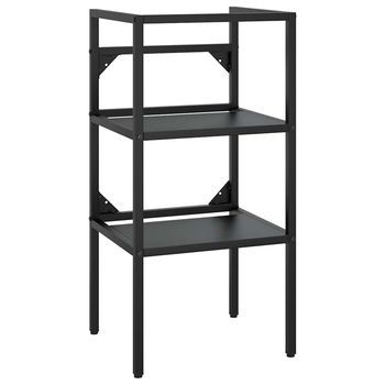 Estructura De Lavabo De Hierro Negro 40x38x83 Cm Vidaxl