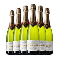 codorniu cuvee original ecologico brut nature cava 75 cl 115 vol pack de 6 unidades