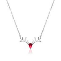 cadena de reno para mujer de plata 925 con circonita cubica