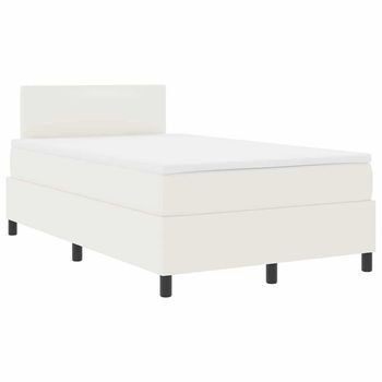 Cama Tapizada 193x120x88 Cm Espuma - Crema